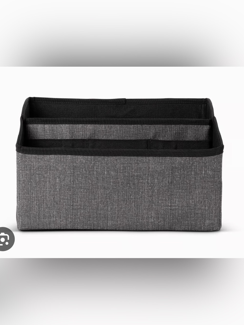 thirty-one Charcoal Gray Fabric Desk Organizer